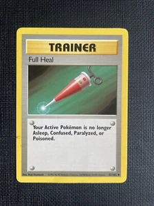 Pokemon TCG Full Heal - 82/102 - 1999 Wizards - Base Set Unlimited - PLAYED - Picture 1 of 6