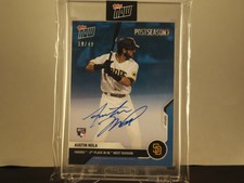 Austin Nola 2020 Topps Now MLB Postseason Autograph Auto RC # 19/49 PADRES BLUE