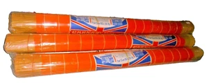 70er Jahre JENCRAFT Vintage MCM Camper Retro Cafe Style Gardinen orange * 3 Rollen - Bild 1 von 3
