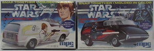 MPC 1977 Star Wars Darth Vader y Luke Skywalker Van Snap Together Kits de modelos - Imagen 1 de 5