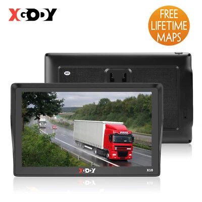 XGODY 9 Zoll Navigationsgerät PKW LKW Auto GPS Navi Navigation DE EU Karten POIs - Bild 1 von 4