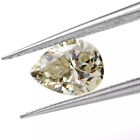 Yellow Color Pear Cut 0.69 to 4.75 Ct Loose Moissanite VVS1 For Engagement Ring