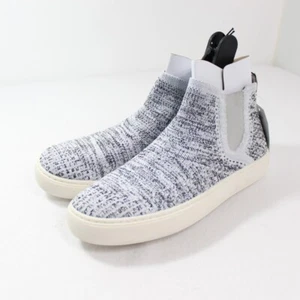 Time and Tru Womens Grey Woven Knit High Top Slip On Sneakers Memory Foam Sz 10 - Picture 1 of 5