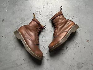 Dr Martens Serena Winter Pile Brown Leather Grunge Rocker Punk Boots UK 6 39 - Picture 1 of 10