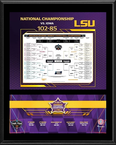 LSU Tigers 2023 NCAA Women's Basketball National Champions 12" X Cover