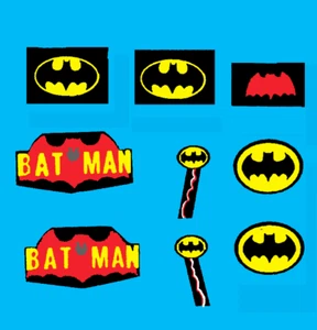 Corgi Batman Batcopter 925 Full set of Stickers only, - Picture 1 of 2