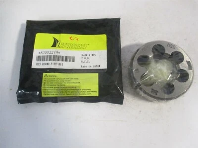 (315-2236) 3/4-14 NPS x 2" OD matriz de tubo ajustável redondo de aço de alta velocidade  - Imagem 1 de 3