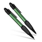 Set Of 2 Matching Pens - Green Alphabet Pattern School Kids #45213