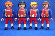 Playmobil J-59 Pirates 4x Blue Coat Soldiers Job Lot Bundle  