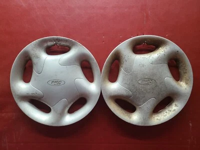 Ford Probe 1993-1997 14" cubiertas de rueda tapacubos F32Z-1130 OEM PAR PLATEADO Foto 1 de 4