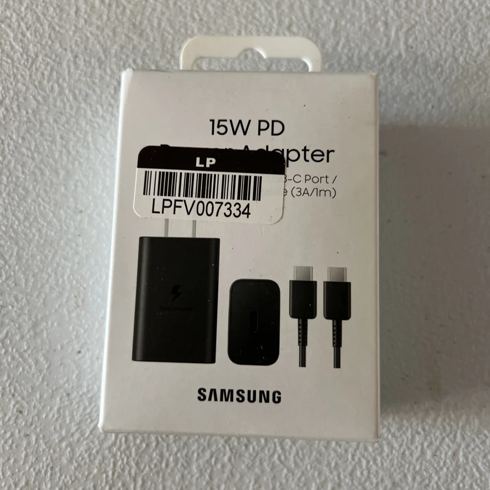 Samsung Genuine 15W USB-C Fast Charging Wall Charger EP-T1510XBEGUS Black