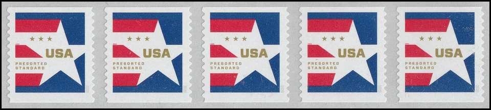 US 5433 Star presorted standard 10c coil strip 5 MNH 2020 - Image 1 of 1