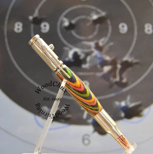 Pen Handmade Writing Pens Spectraply Wood Bolt Action SEE VIDEO 1528a - Picture 1 of 11