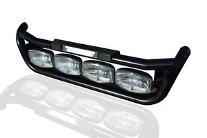 Barra de luz parrilla C + almohadilla de paso para accesorios de larga distancia Renault gama T NEGRA - Imagen 1 de 3