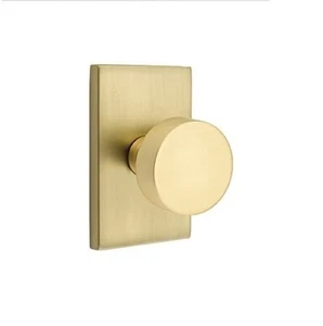 Emtek 5212ROUUS4 Privacy Set, Modern Round Knob, Satin Brass