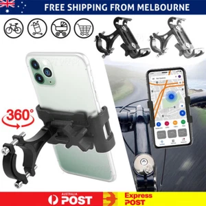 Mobile Phone Holder Handlebar Mount Motorcycle Bicycle Bike iPhone Samsung GPSAU - Picture 1 of 10
