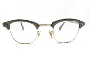 AMERICAN OPTICAL VINAGE BROWLINE 24-01/10-12KGF EYEGLASSES FRAMES 45-145 114498 - Picture 1 of 12
