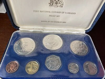 1973 First National Coinage of Barbados Proof Set W/2 Siver Coins (SM10006) - Image 1 of 4