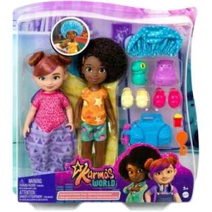 Karma’s World Slumber Party Spielzeug Spielset mit 2 Puppen & Zubehör, 15 Teile - Bild 1 von 1