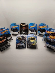 10 Batman Batmobile Hot Wheels Batman Diecast 1/64 Scale - Picture 1 of 11