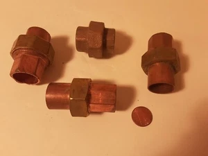 Unioni in rame 4 ottone misura 3/4" - Foto 1 di 2