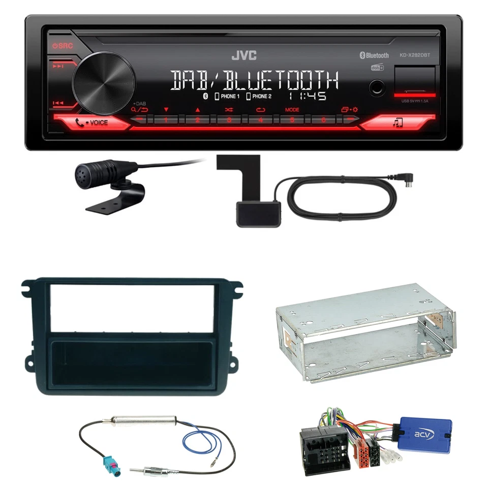 JVC KD-X282DBT 1-DIN Autoradio (DAB Bluetooth) #1907446