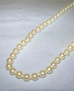 Costume Jewelry Glass Bead Strand Necklace 15" - Picture 1 of 2