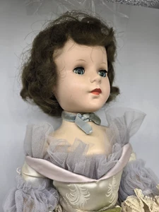 Amer Char 18" Sweet Sue Doll Hard Plastic Rooted Hair Walker Orig Formal 1950s - Picture 1 of 17