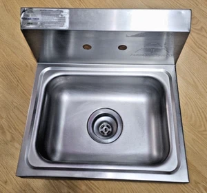 Advance Tabco Stainless Steel Sink Model: 7-PS-60 with back Splash Guard - Picture 1 of 9