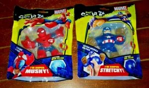 Heroes Of Goo Jit Zu: Marvel SPIDER-MAN & CAPTAIN AMERICA Hero Packs! - Picture 1 of 2