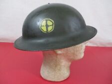 WWI US Army AEF M1917 Helmet Shell - Hand Painted  35th Infantry Division Emblem