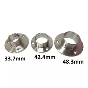 Raccord Mural Platine en Inox Brossé A2 Embase pour Garde Corps - Imagen 1 de 21