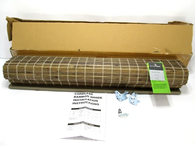 Madison Park Eastfield 100 % bambú inalámbrico cortinas romanas ~ 27" x 64" Foto 1 de 4