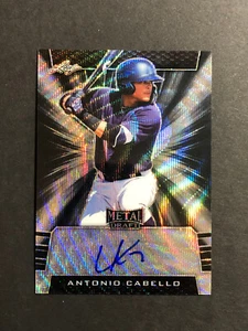 Antonio Cabello signierte 2019 Blatt Metall Entwurf Baseballkarte #BA-AC1 Auto SELTEN 7/7 - Bild 1 von 2