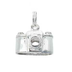 Massiver Sterlingsilber Figur 35mm Kamera Fotografie Foto Anhänger Charm - Bild 1 von 1