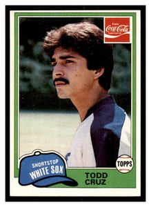 1981 Topps Coca-Cola Chicago White Sox Todd Cruz #2   Chicago White Sox
