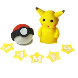 pokemon cake toppers edible Fondant Pikachu decorations birthday icing - Picture 1 of 9