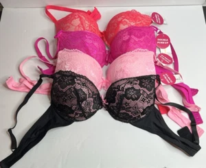 Women's Bras extreme Push-ups max lift add 2 CUP Size push up bra 36C Lot of 4 - Picture 1 of 6