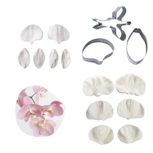 Flower Butterfly Orchid Fondant Silicone Mould Stainless Steel Cutters DIY Craft - Picture 1 of 11