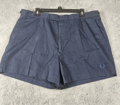 PANTALONES CORTOS TENIS FRED PERRY VINTAGE AÑOS 80 90 PARA HOMBRE AZUL 40" LENGÜETA CINTURA EXPANDIBLE Foto 1 de 4