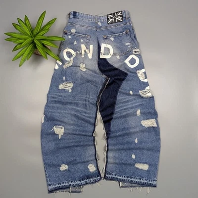 John Richmond JORDIN Denim Maxi Skirt Y2K Jeans Style US 27 / 2000s Rock Vintage - Image 1 of 4