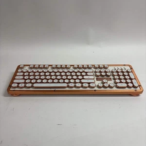 Azio Retro Classic BLUETOOTH USB BACKLIT KEYBOARD MK-RETR-L-02B-US - Picture 1 of 10