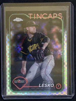 2024 Topps Pro Debut #PDC-139 Dylan Lesko Chrome X-Fractor - Image 1 of 2