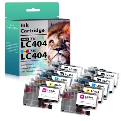 LC-404 LC404 Ink Cartridges Compatible with Brother LC-404 MFC-J1205W MFC-J1215W - Image 1 of 4
