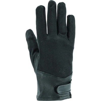 Kuryakyn River Road Women's Pecos Leather Mesh Gloves - Black - Small 094511 - Image 1 of 4