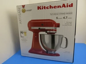 NEU in Box KitchenAid Artisan Serie 5 Quart Neigekopf Standmixer - Empire Rot - Bild 1 von 5