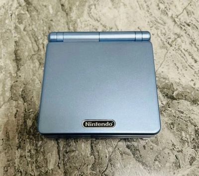 Excellent Nintendo Game Boy Advance SP Pearl Blue GBA SP AGS-001 - Image 1 of 4