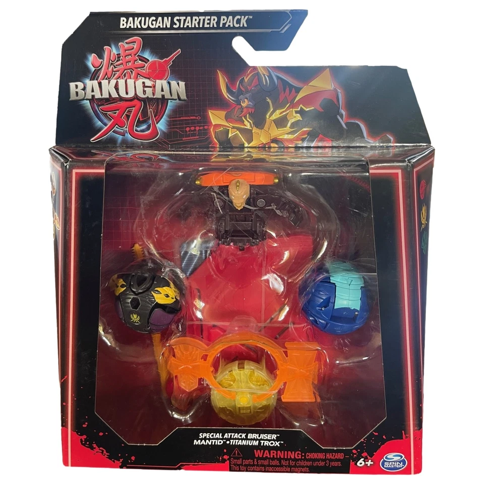 Bakugan Battle Brawlers Starter Set Transforming Bruiser, Mantid & Titanium Trox - Image 1 of 3