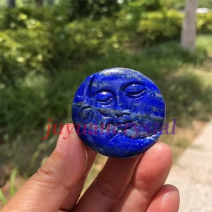 40mm Top Natural Lapis Lazuli Carved Quartz Crystal Skull Reiki Healing 1pc - Picture 1 of 9