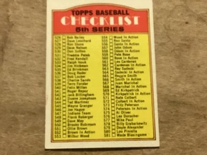 1972 Topps Checklist 5th Series #478 Unmarked - Near Mint - Great Corners - Bild 1 von 2